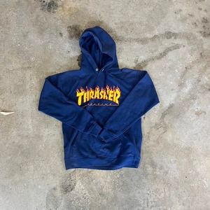 Size S - Nicely Faded Purple Thrasher hoodie